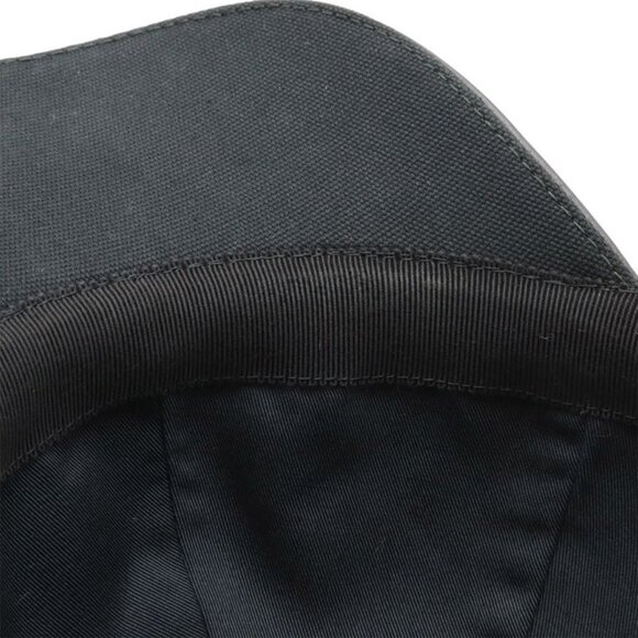 Gucci Interlocking G GG Logo Baseball Cap Hat Cotton Canvas Black L Size main image 6